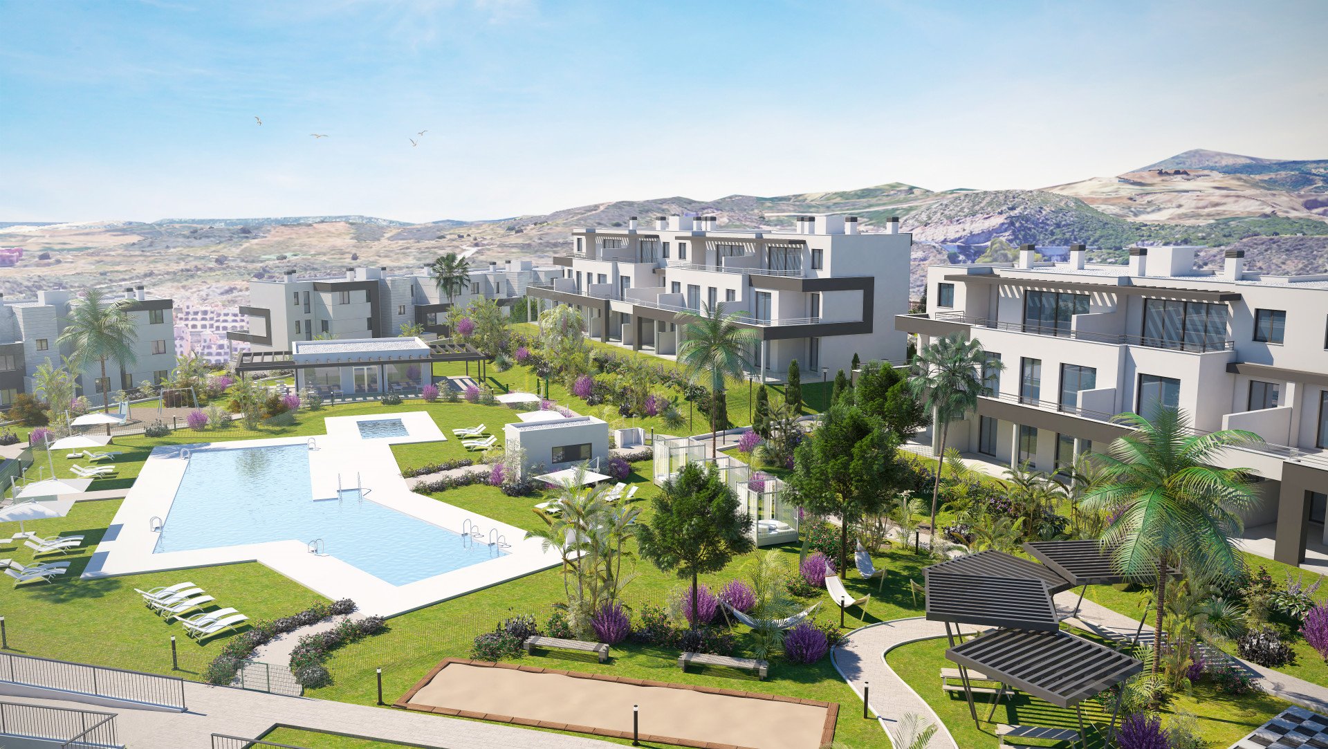 Квартира в Эстепона, Малага, Испания 2 спальни, 94м2 №70790