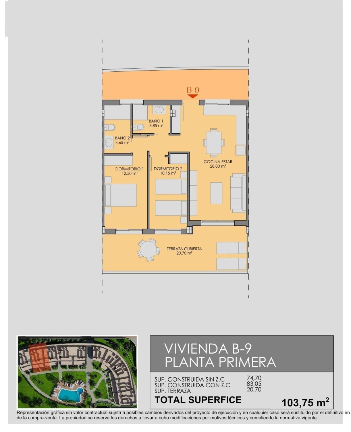 Appartamento a Los Alcazares, Murcia, Spagna 2 camere da letto, 74 mq. N° 179839