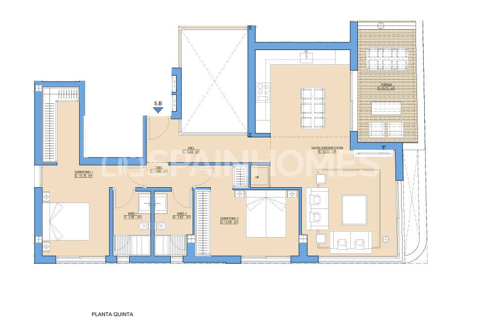 Apartamento en Málaga, España 2 dormitorios, 62 m2 No. 181999