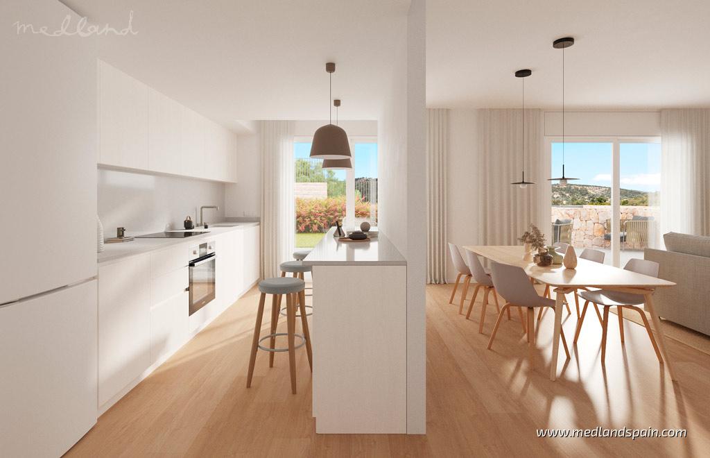 Villa i Finestrat, Alicante, Spanien 4 sovrum, 157 kvm. Nr. 105151