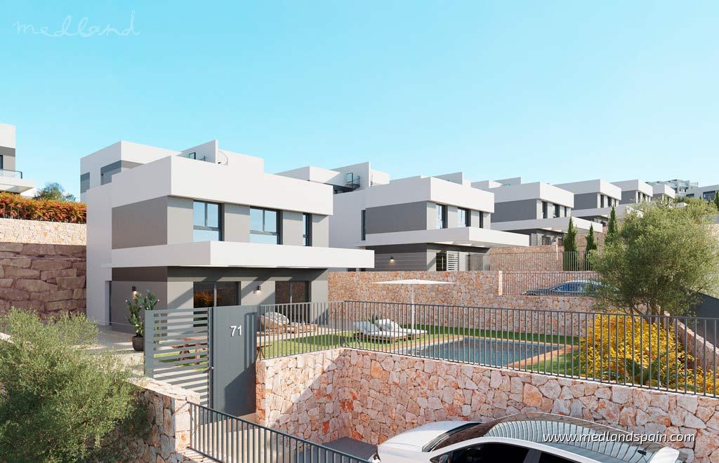 Villa i Finestrat, Alicante, Spanien 4 sovrum, 157 kvm. Nr. 105151