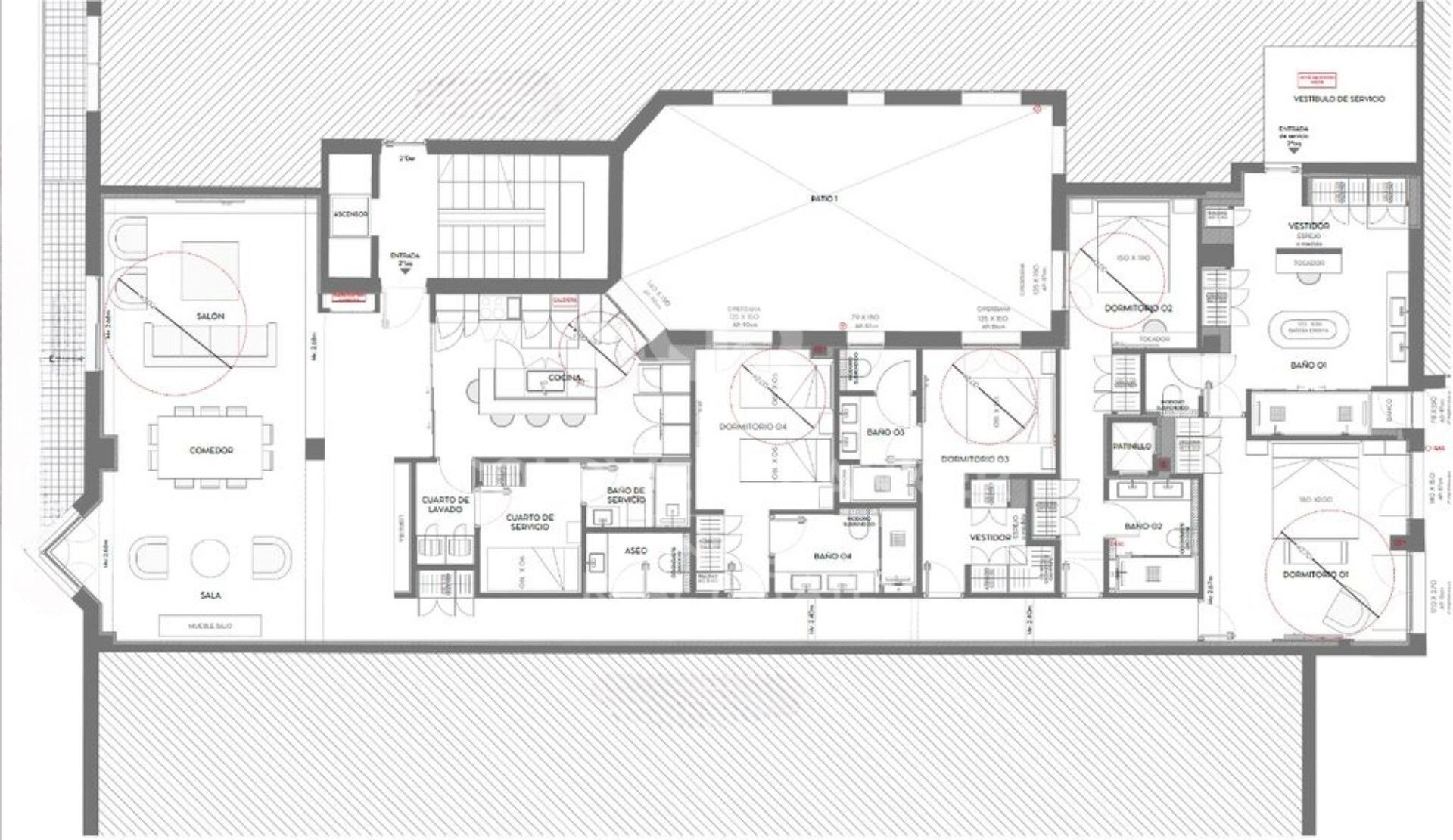 Apartament w Madrid, Hiszpania 5 sypialni, 235 mkw. nr 158254