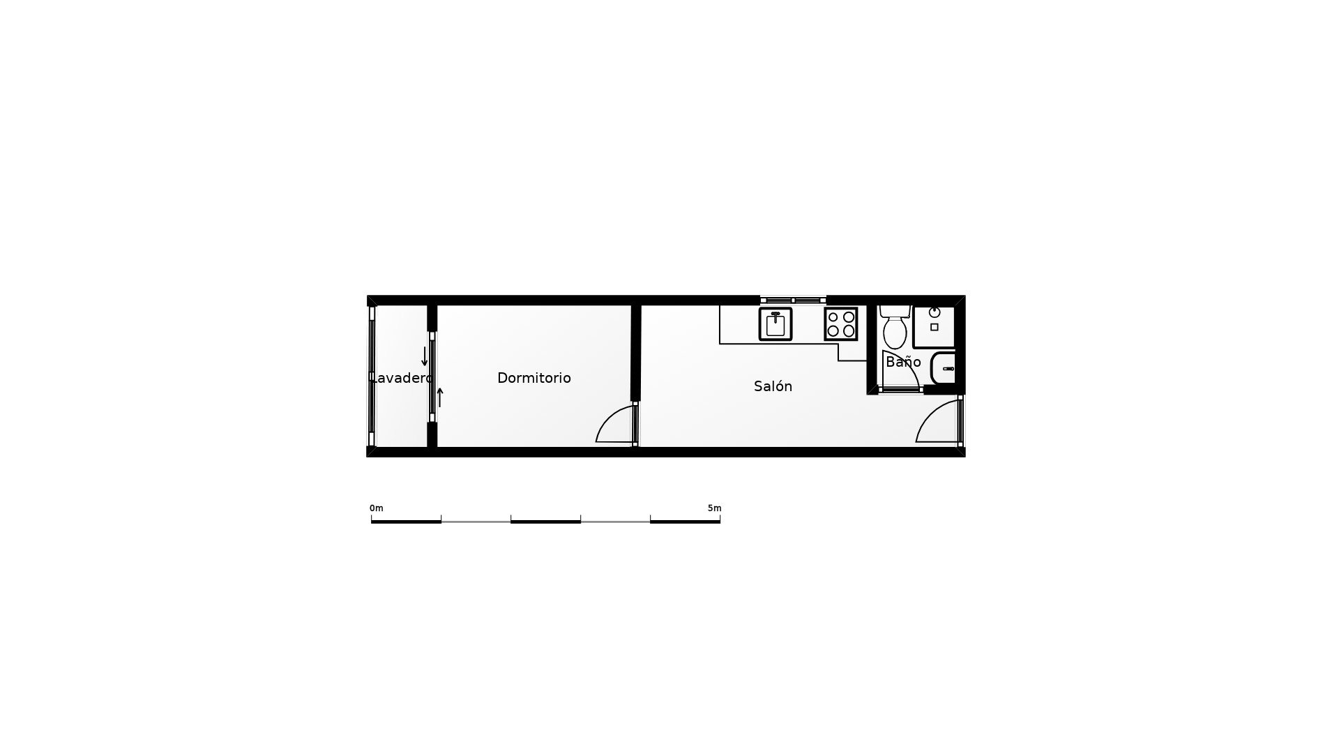 Apartament w Badalona, Barcelona, Hiszpania 1 sypialnia, 24 mkw. nr 191484