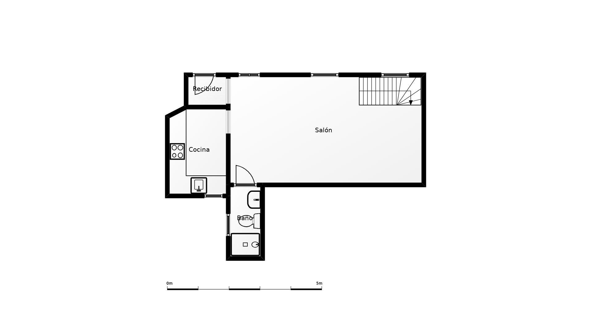 Wohnung in Badalona, Barcelona, Spanien 1 Schlafzimmer, 43 m2 Nr. 191480