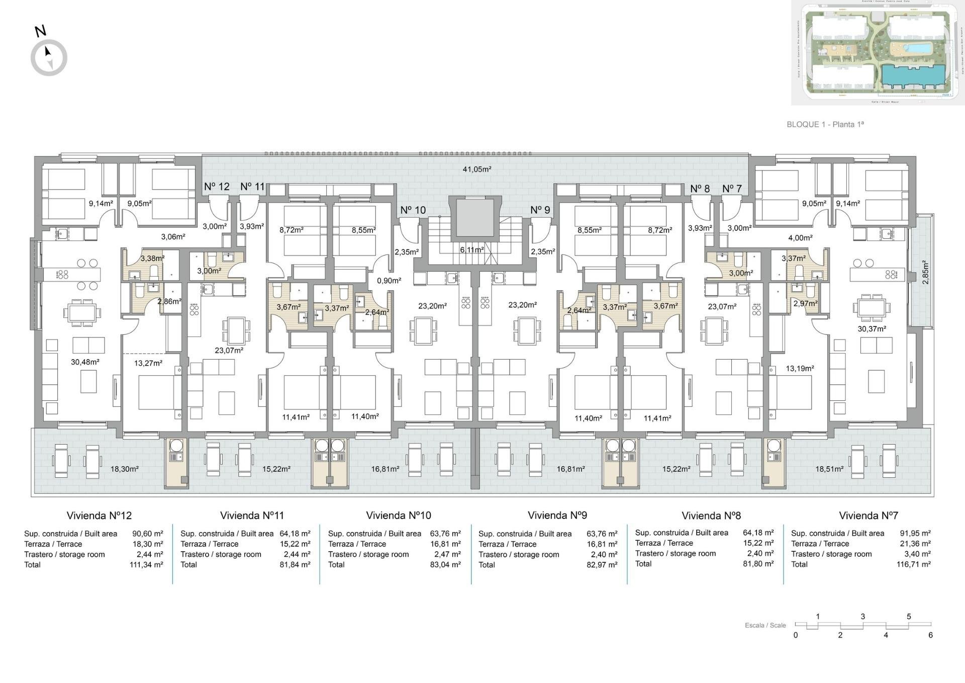 Huoneisto Pilar de la Horadada, Alicante, Espanja 3 makuuhuonetta, 91 m2 No. 138361