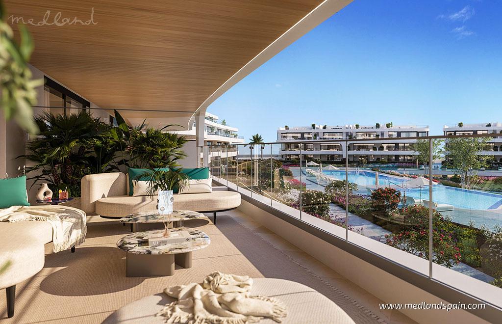 Dzīvoklis Estepona, Malaga, Spānijā 2 istabas, 114 m2 Nr. 177434