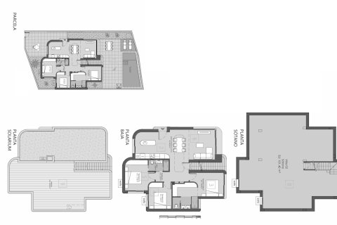 Layout 3 bedrooms, 224.6 sq.m. in Golden Green Villas in Los Alcázares, Murcia, Spain No. 156179