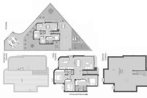 Layout 3 bedrooms, 205.7 sq.m. in Golden Green Villas in Los Alcázares, Murcia, Spain No. 156181