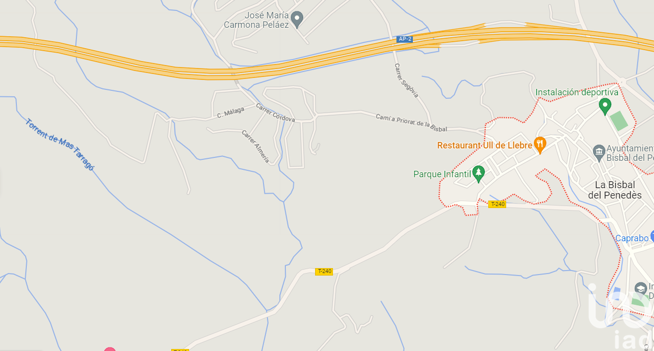 Tomt i La Bisbal Del Penedes, Tarragona, Spanien 530 kvm. Nr. 186177