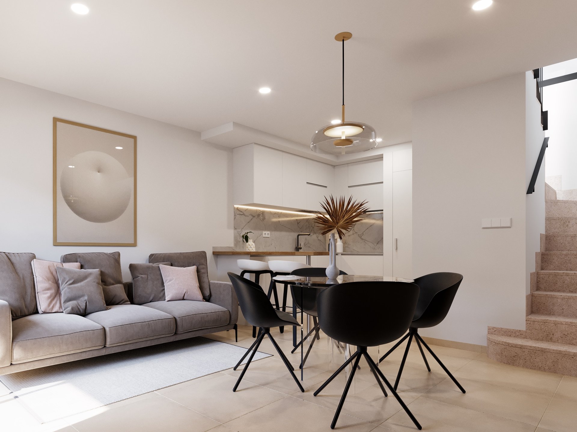 Tvåvåningslägenhet i Torre-Pacheco, Murcia, Spanien 3 sovrum, 82 kvm. Nr. 180244