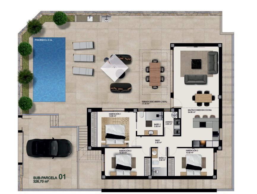 Villa Rojales, Alicante, Spānijā 3 istabas, 94 m2 Nr. 145254