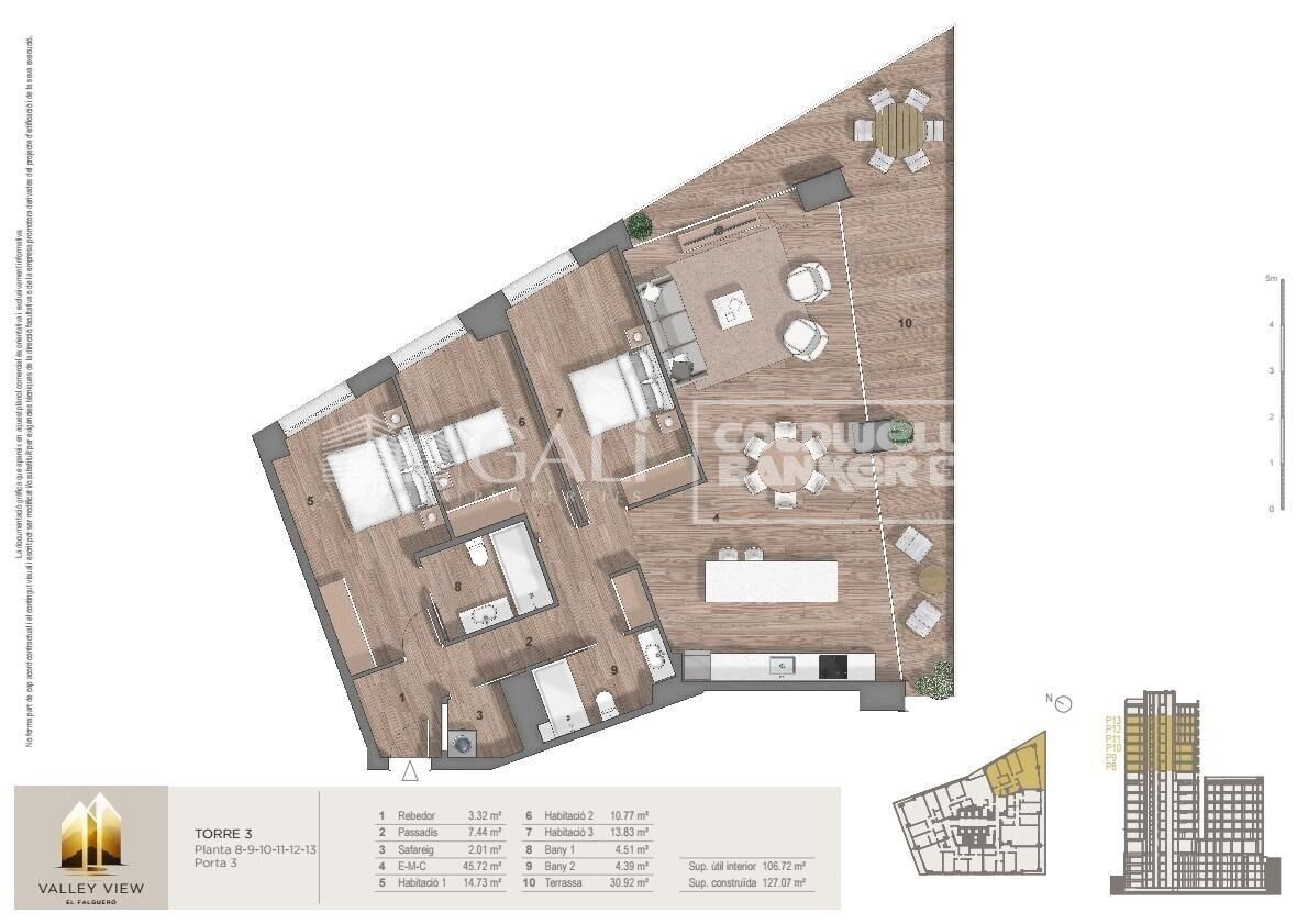 Wohnung in Principado De Andorra (Ninguna Poblacion Tiene C.P.), Lleida, Spanien 3 Schlafzimmer, 158 m2 Nr. 178947