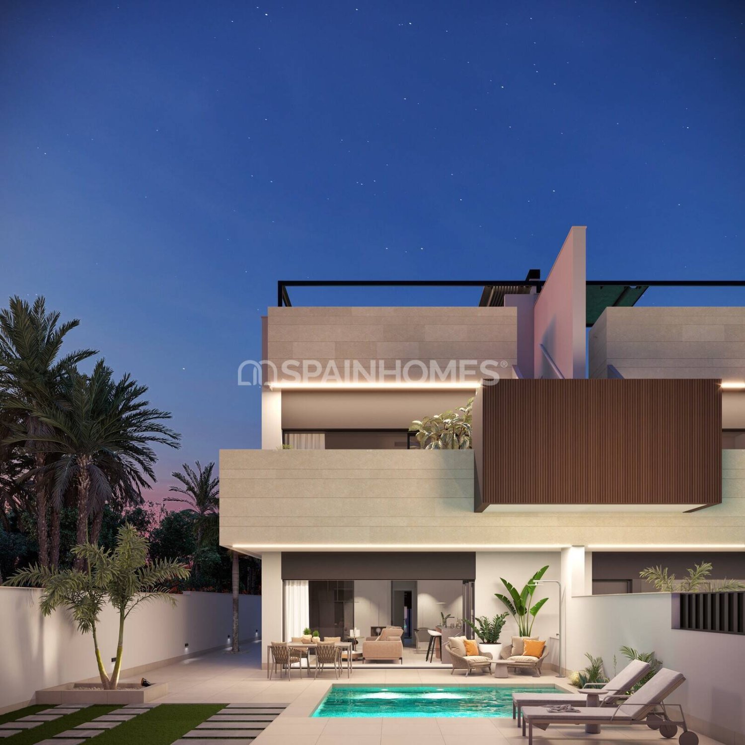Penthouse in Pilar de la Horadada, Alicante, Spain 3 bedrooms, 97 sq.m. No. 196280