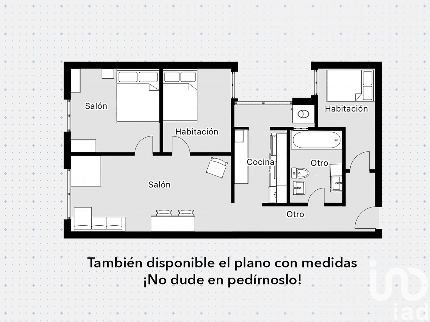 Wohnung in Vilanova i la Geltru, Barcelona, Spanien 3 Schlafzimmer, 69 m2 Nr. 186061
