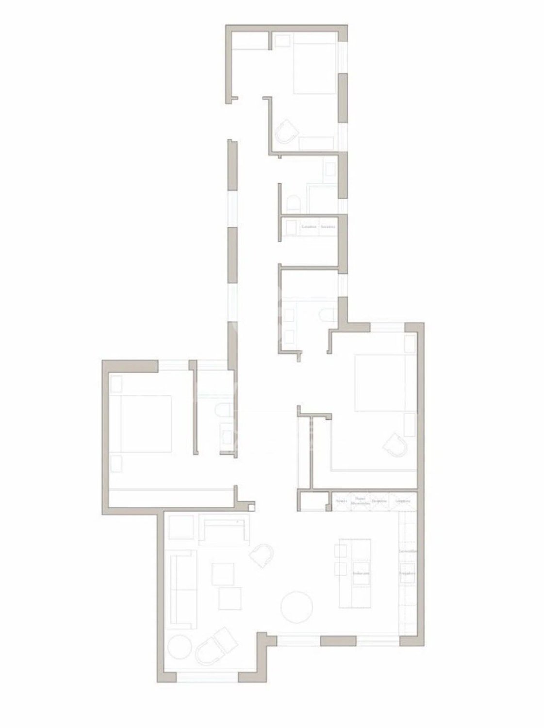Apartment à Madrid, Espagne 3 chambres, 127 m2 No. 178762