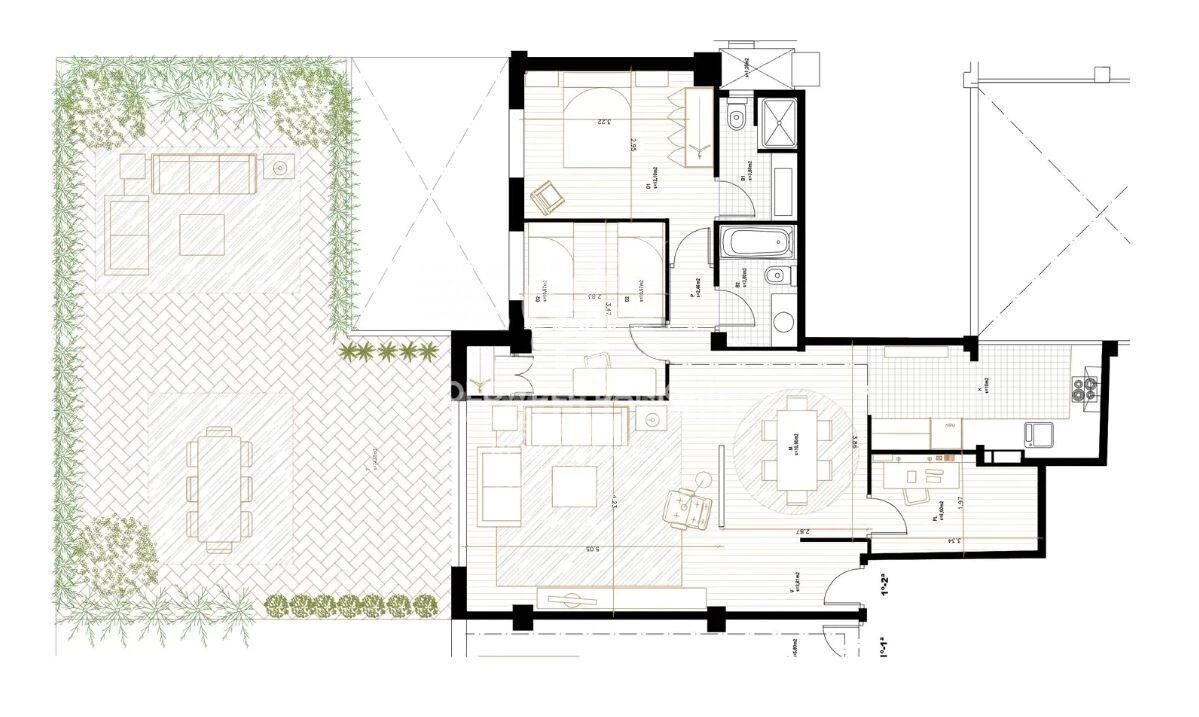 Wohnung in Barcelona, Spanien 3 Schlafzimmer, 97 m2 Nr. 178766