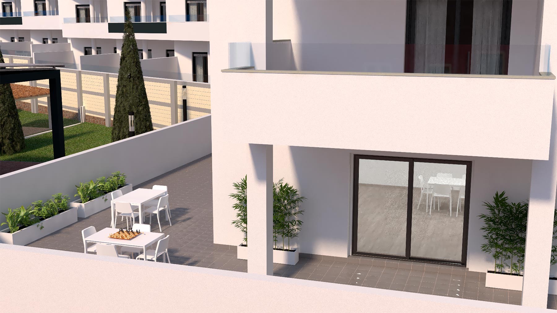 Bungalow i Orihuela, Alicante, Spanien 3 sovrum, 78 kvm. Nr. 112265