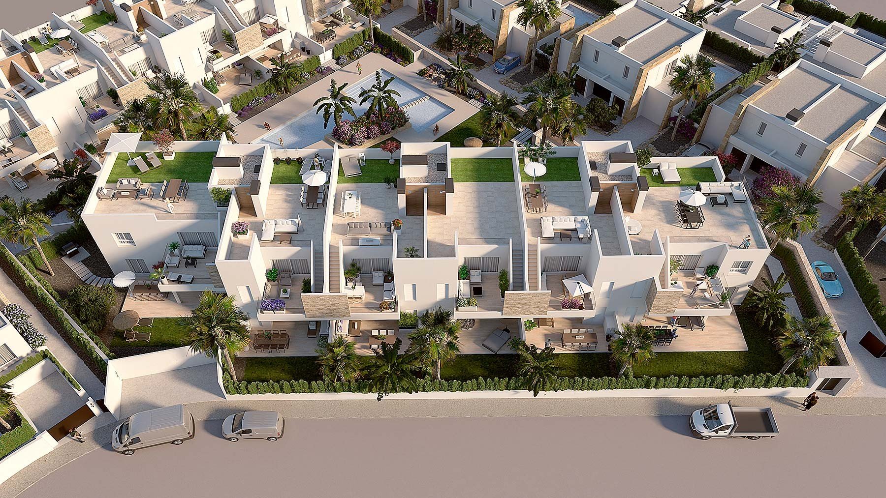 Bungalow i Alicante, Spanien 2 sovrum, 75 kvm. Nr. 144615
