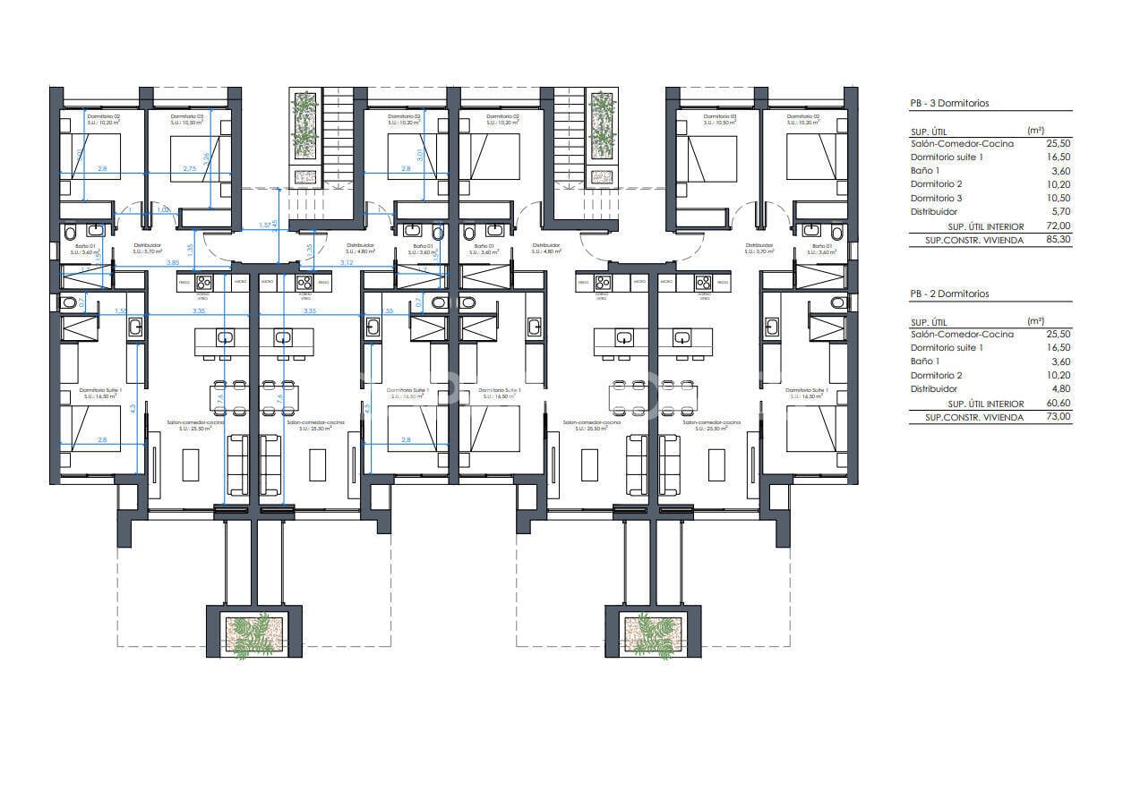 Apartamento en Rojales, Alicante, España 3 dormitorios, 85 m2 No. 191969