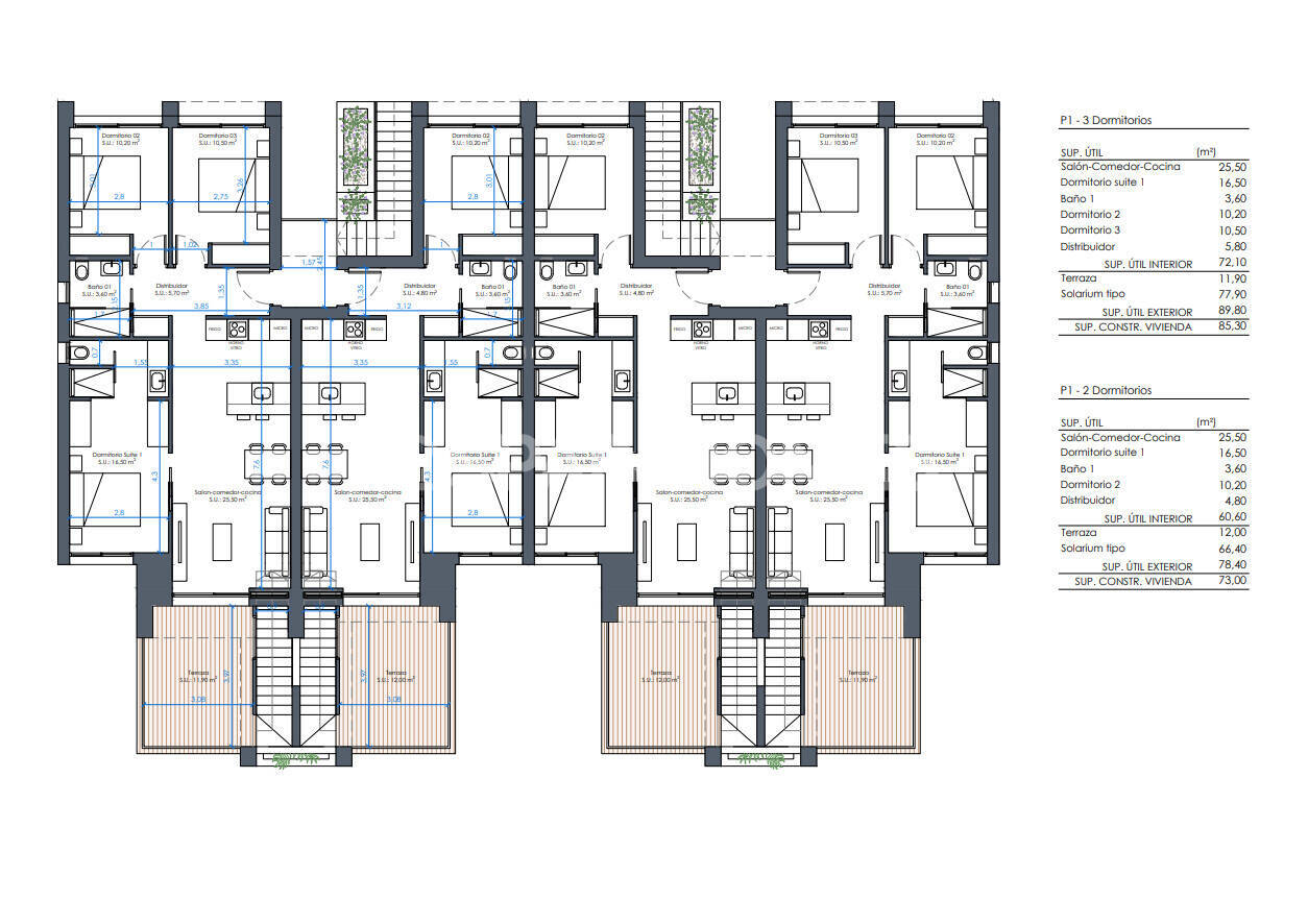 Apartamento en Rojales, Alicante, España 3 dormitorios, 85 m2 No. 191969