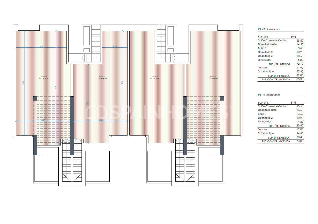 Apartamento en Rojales, Alicante, España 3 dormitorios, 85 m2 No. 191969