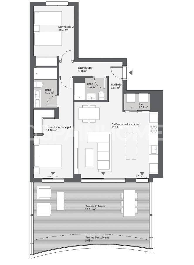 Appartamento a Rincon de la Victoria, Malaga, Spagna 3 camere da letto, 87 mq. N° 149962