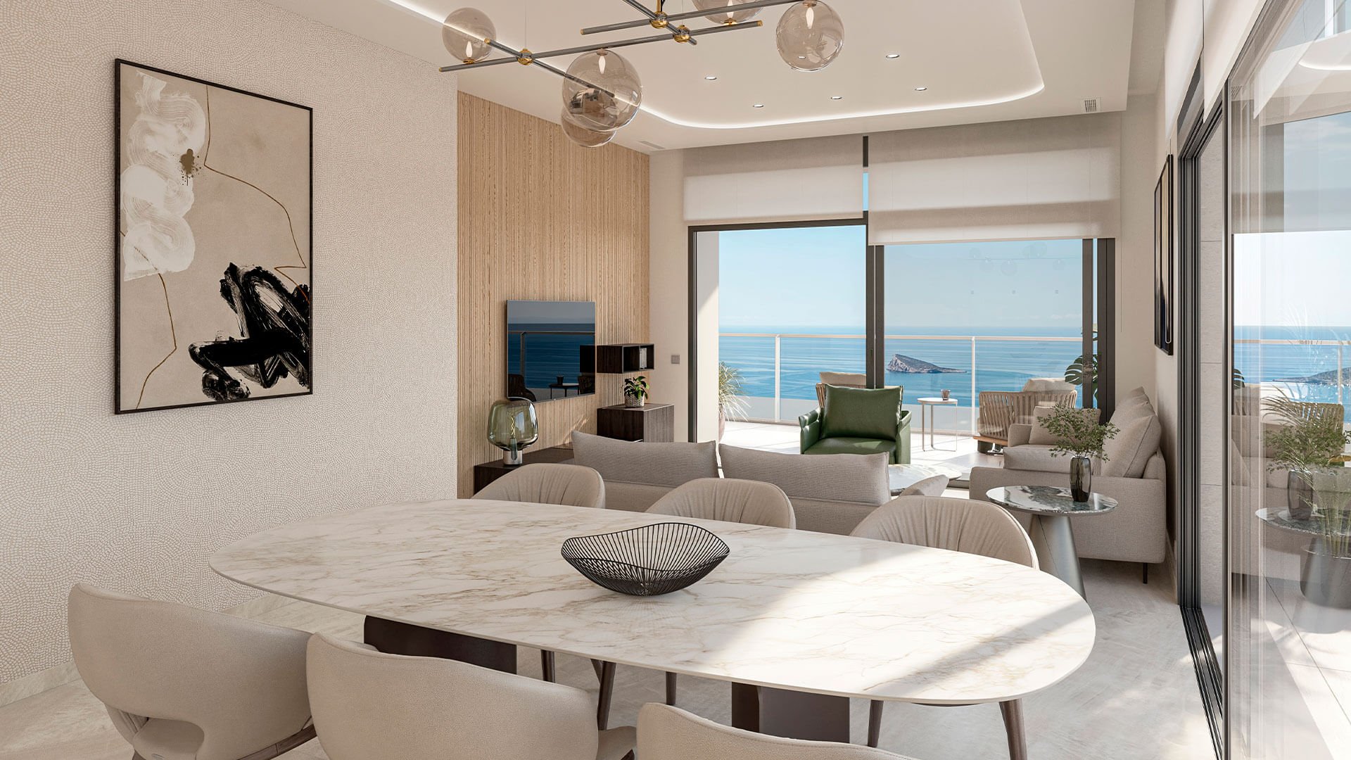 Huoneisto TM Tower, Benidorm, Alicante, Espanja 3 makuuhuonetta, 141 m2 No. 146946