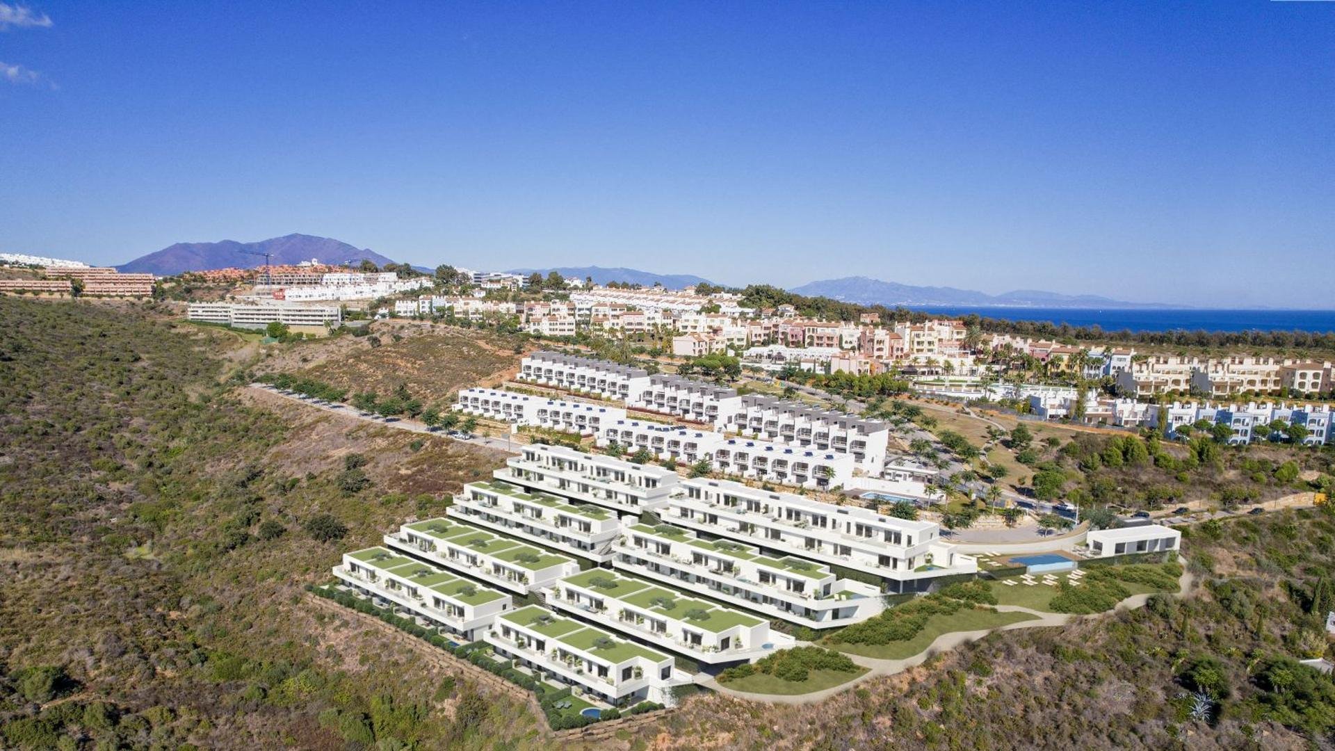Radhus i Blue View Heights, Manilva, Malaga, Spanien 4 sovrum, 159 kvm. Nr. 65808