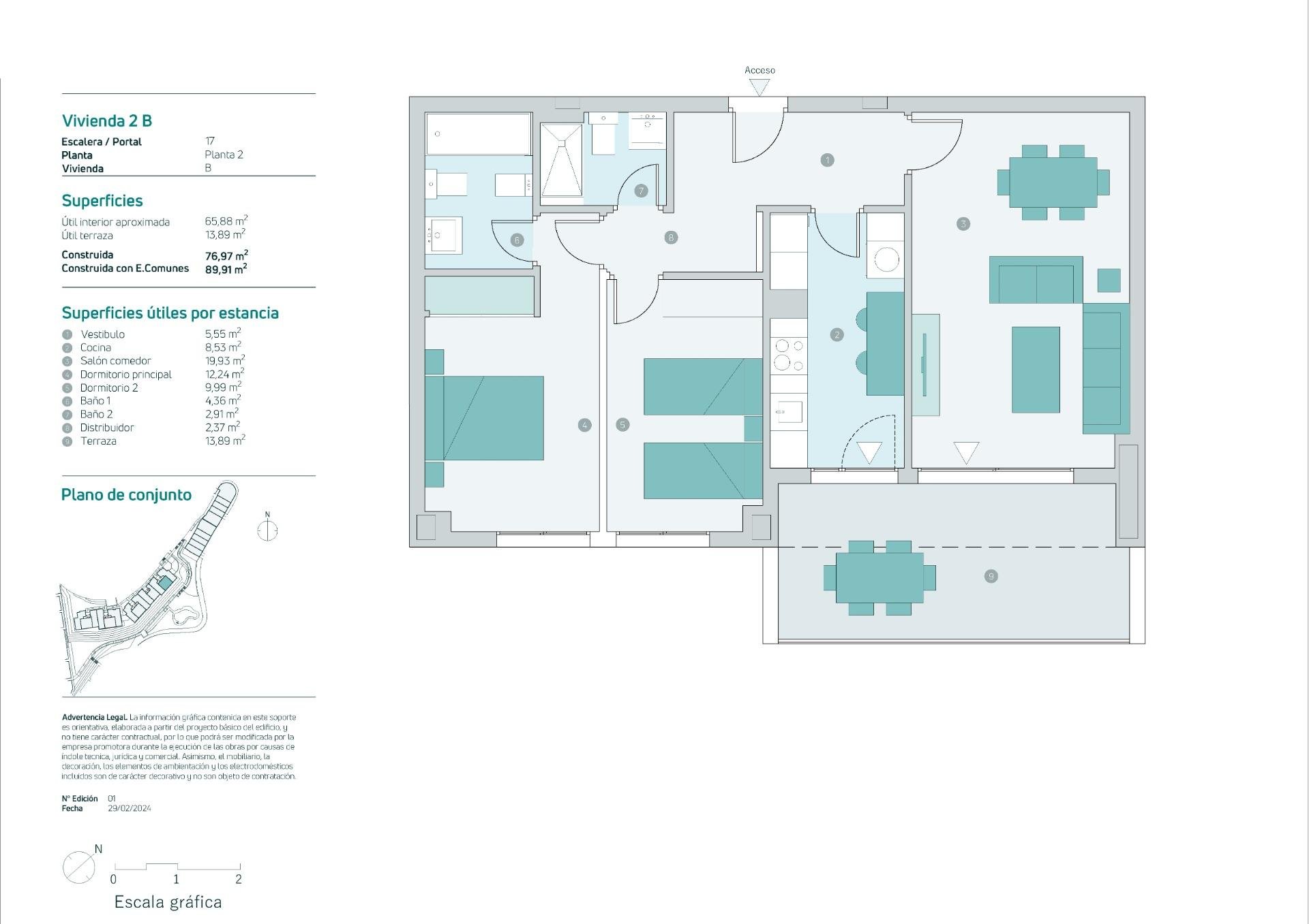 Apartament w Almunecar, Granada, Hiszpania 2 sypialnie, 76 mkw. nr 141694