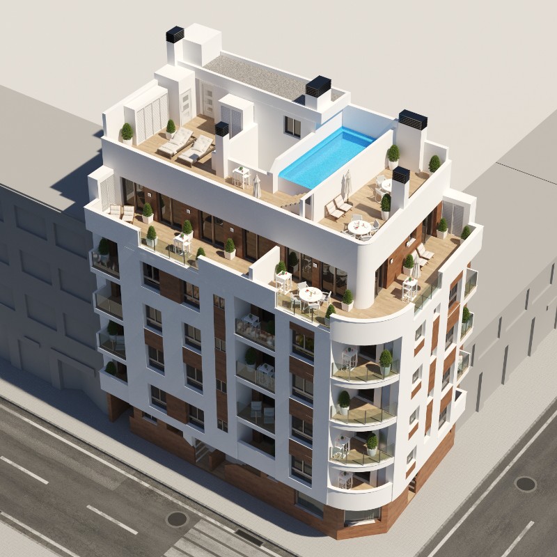 Dzīvoklis Torrevieja, Alicante, Spānijā 2 istabas, 77 m2 Nr. 145067