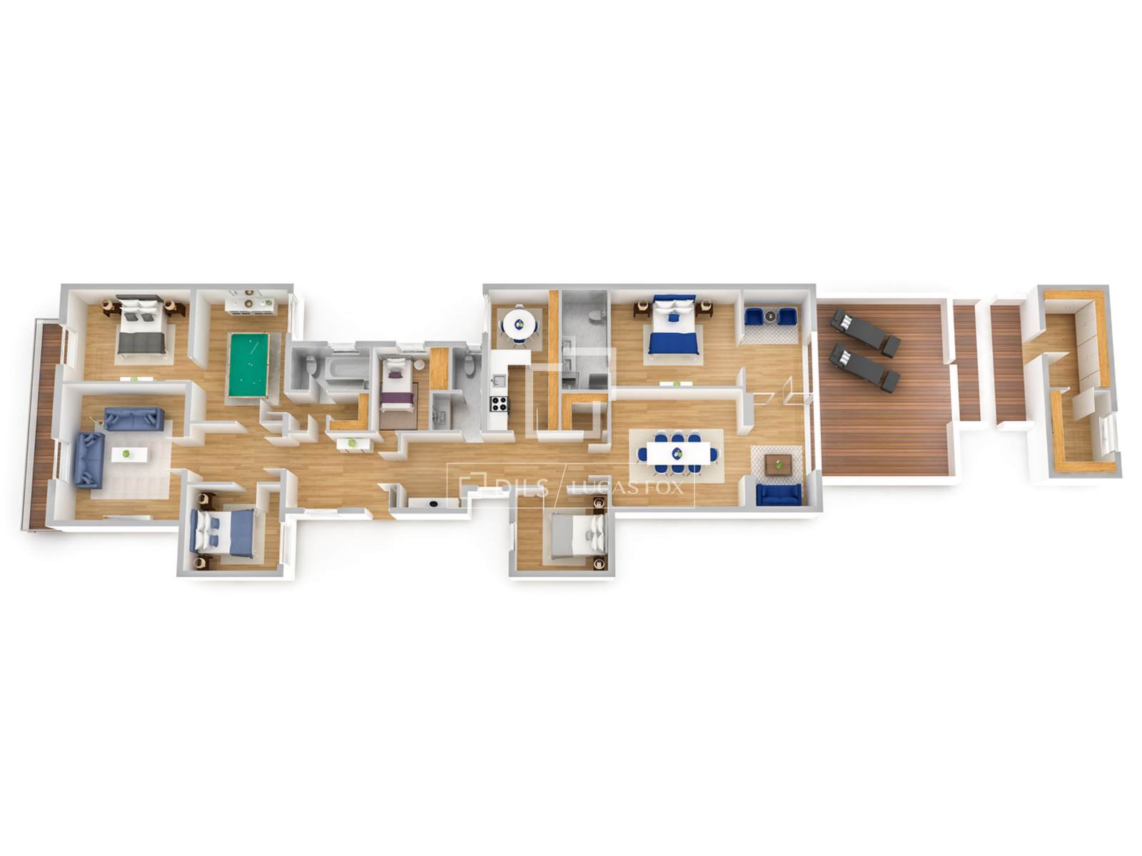 Wohnung in Barcelona, Spanien 7 Schlafzimmer, 250 m2 Nr. 192681