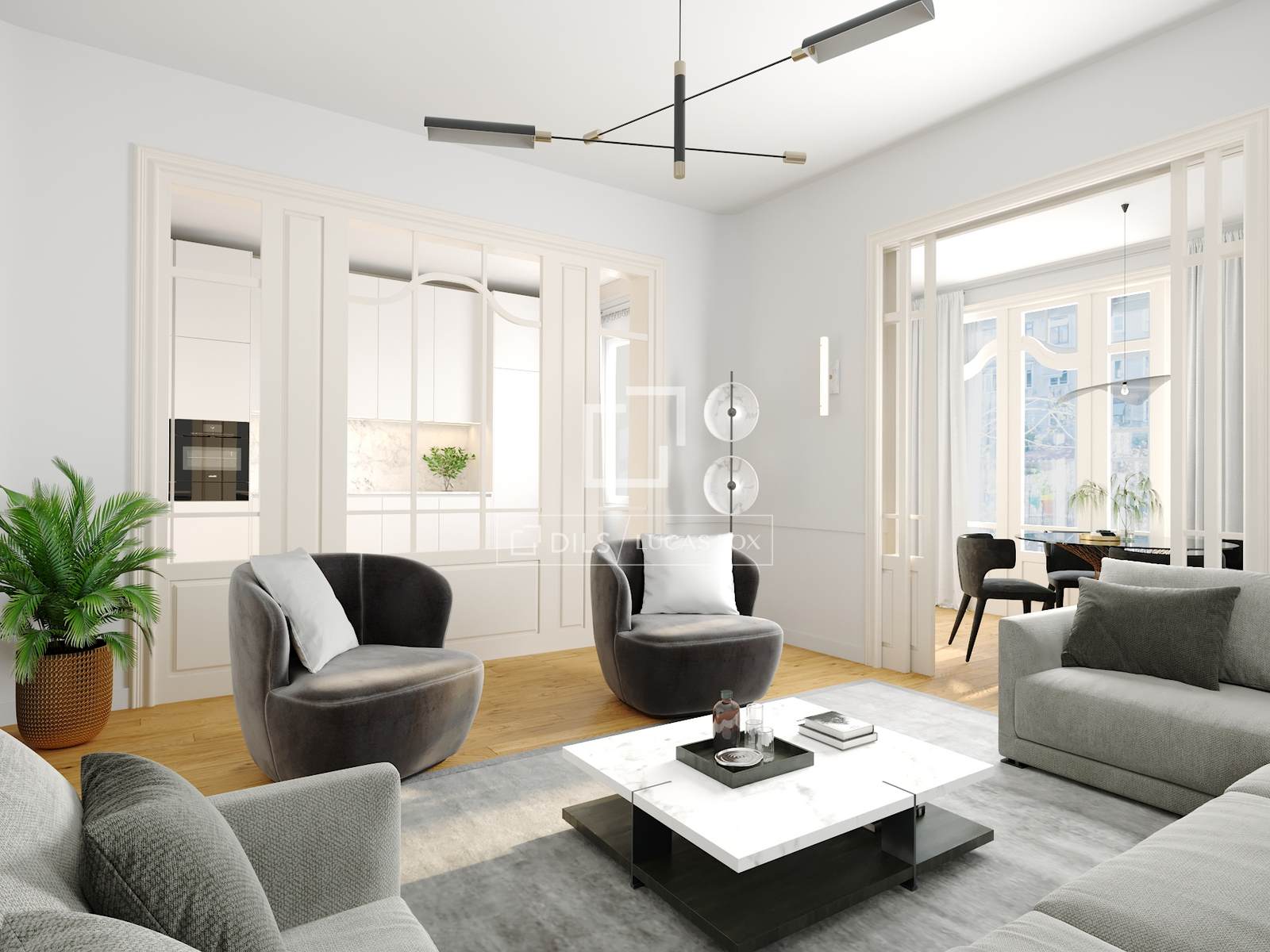 Wohnung in Barcelona, Spanien 7 Schlafzimmer, 250 m2 Nr. 192681