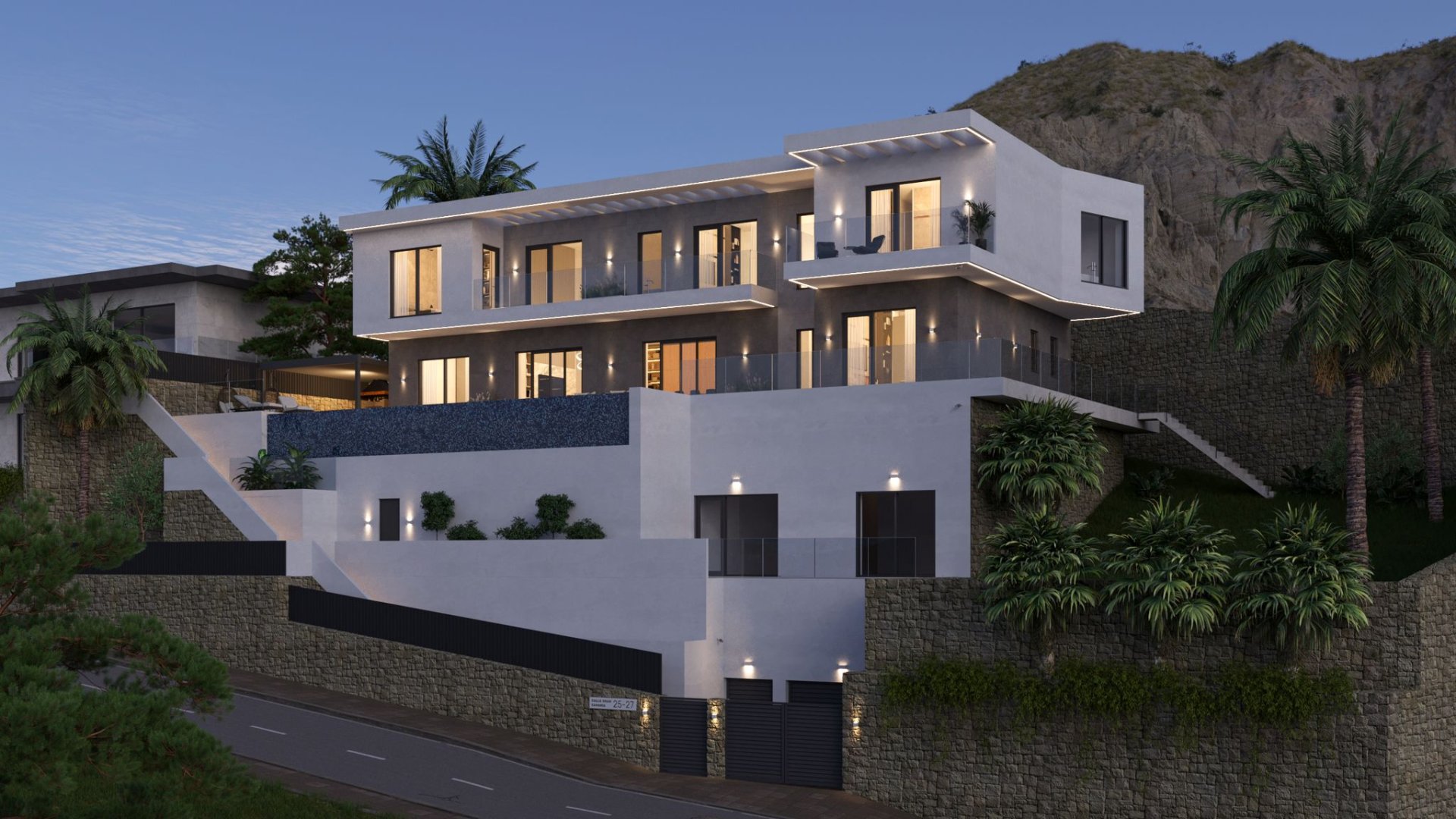 Huvila Benidorm, Alicante, Espanja 7 makuuhuonetta, 638 m2 No. 180642