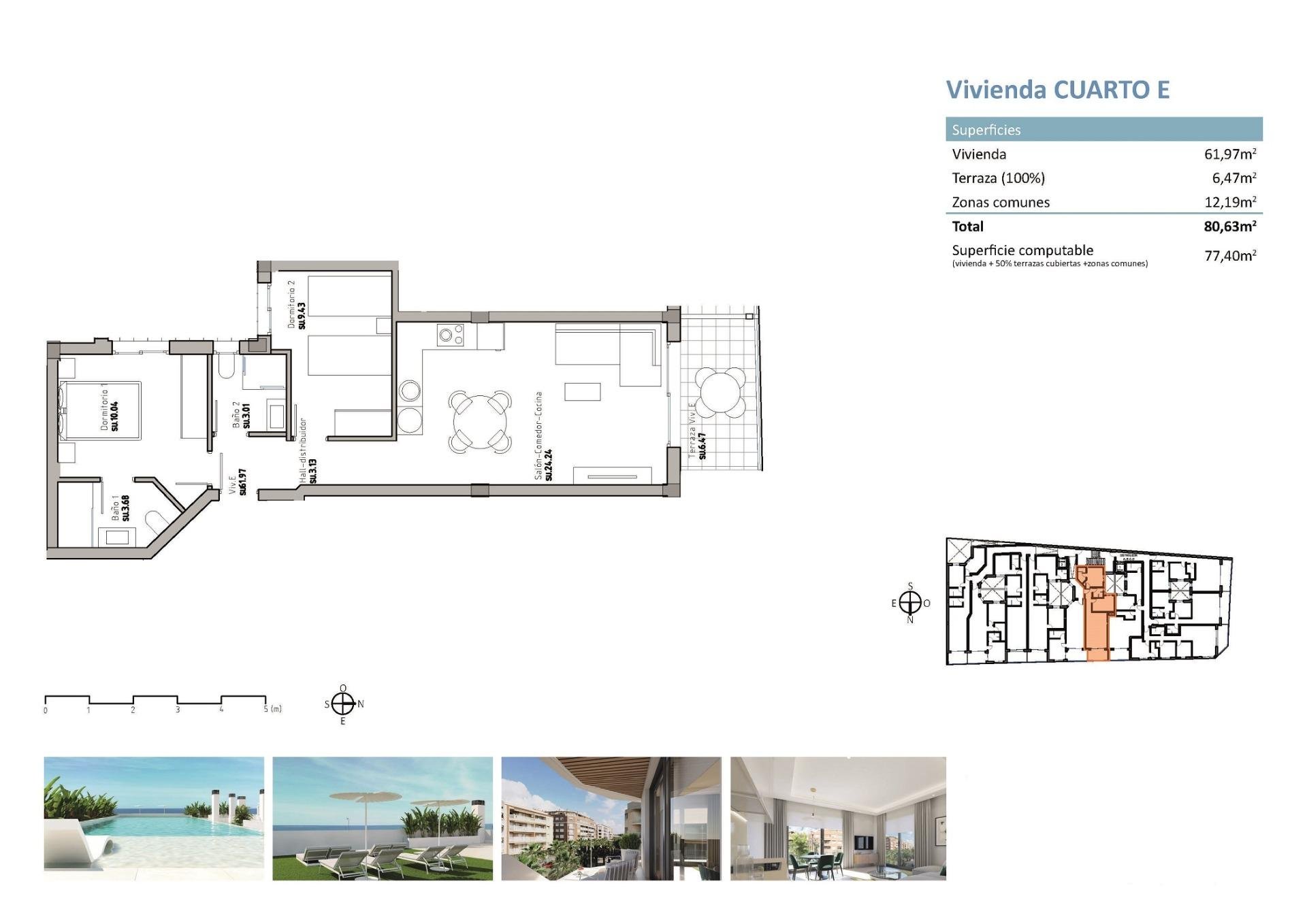 Wohnung in Guardamar del Segura, Alicante, Spanien 2 Schlafzimmer, 85 m2 Nr. 196171