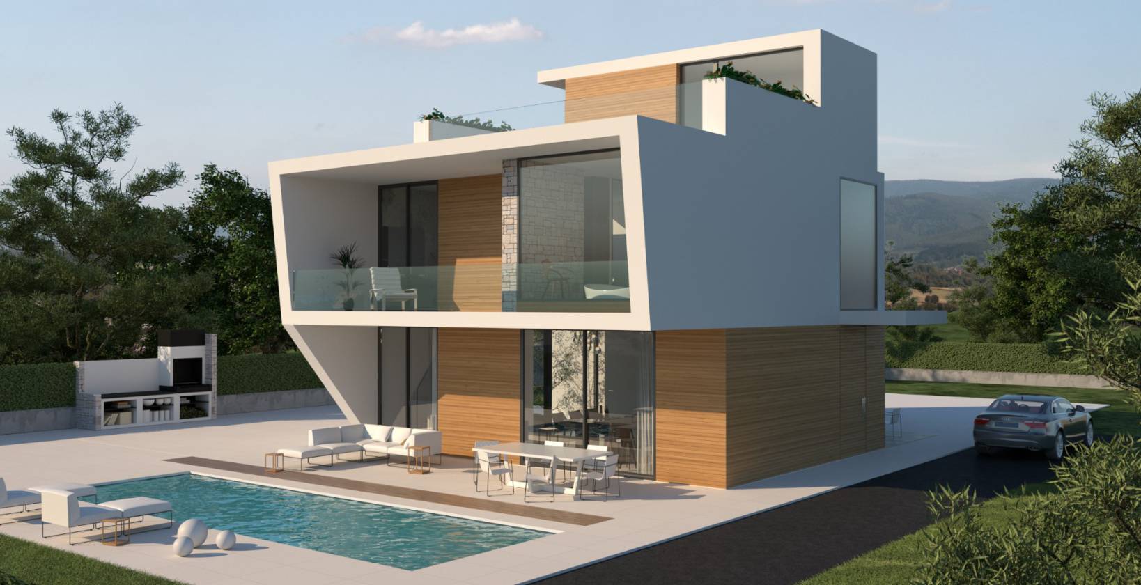 Villa i Campoamor, Alicante, Spanien 4 sovrum, 370 kvm. Nr. 154439