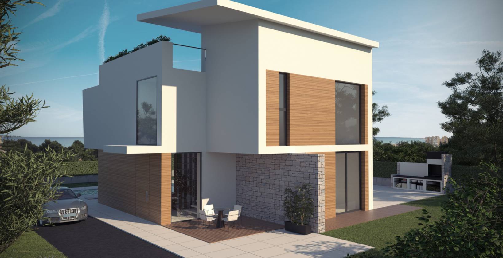 Villa i Campoamor, Alicante, Spanien 4 sovrum, 370 kvm. Nr. 154439