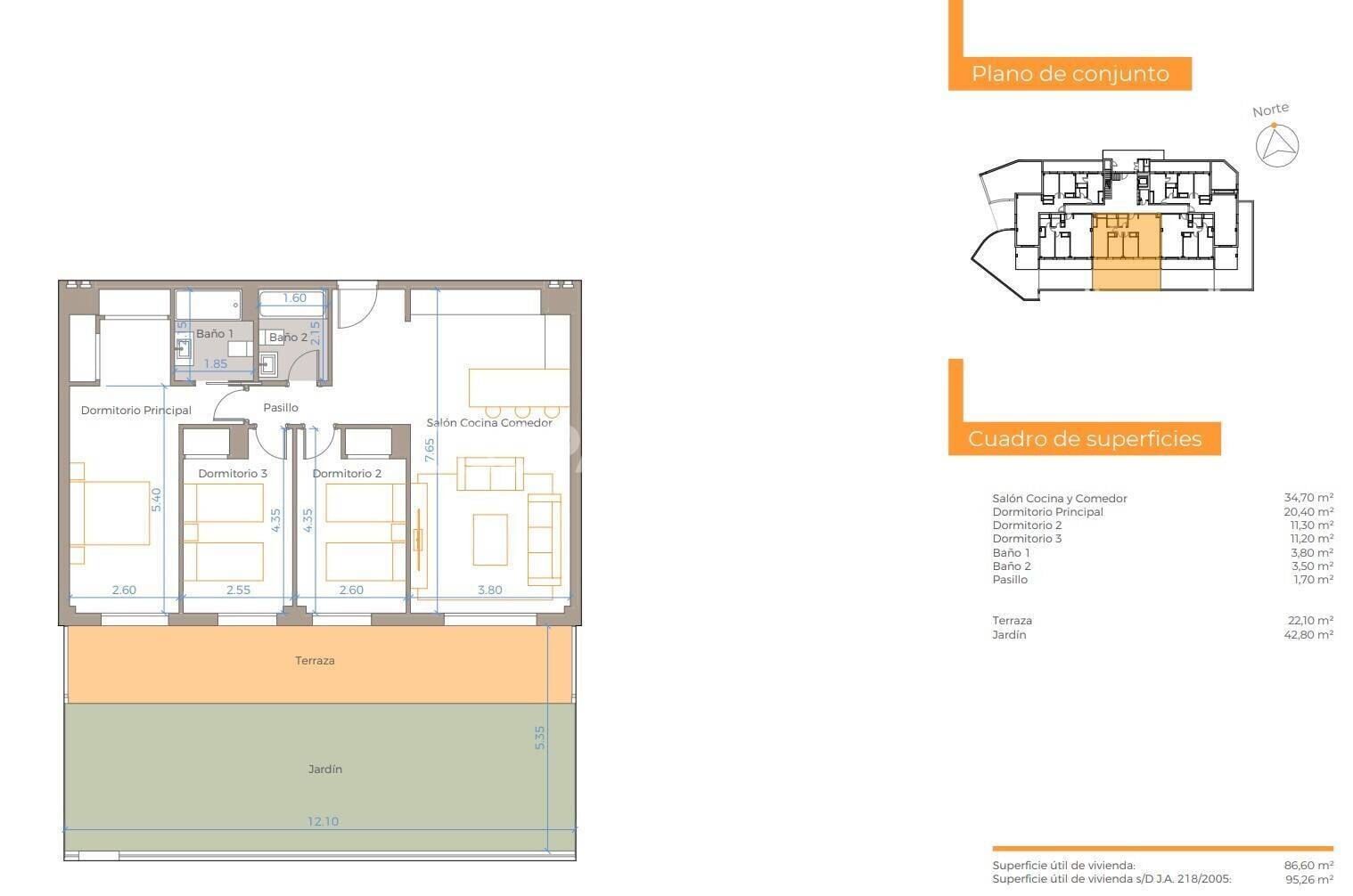 Dzīvoklis Mijas, Malaga, Spānijā 3 istabas, 125 m2 Nr. 75110