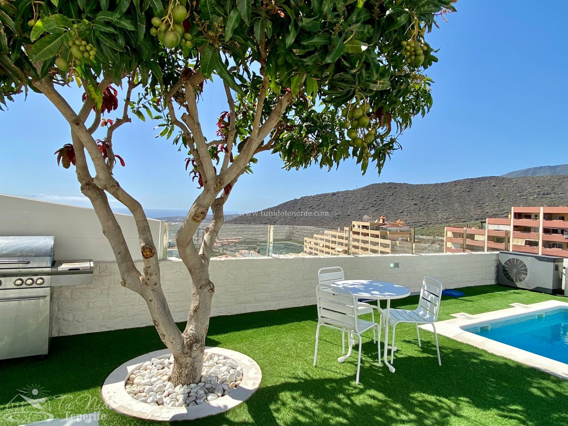 Bungalow i Torviscas, Tenerife, Spanien 2 sovrum, 60 kvm. Nr. 64917