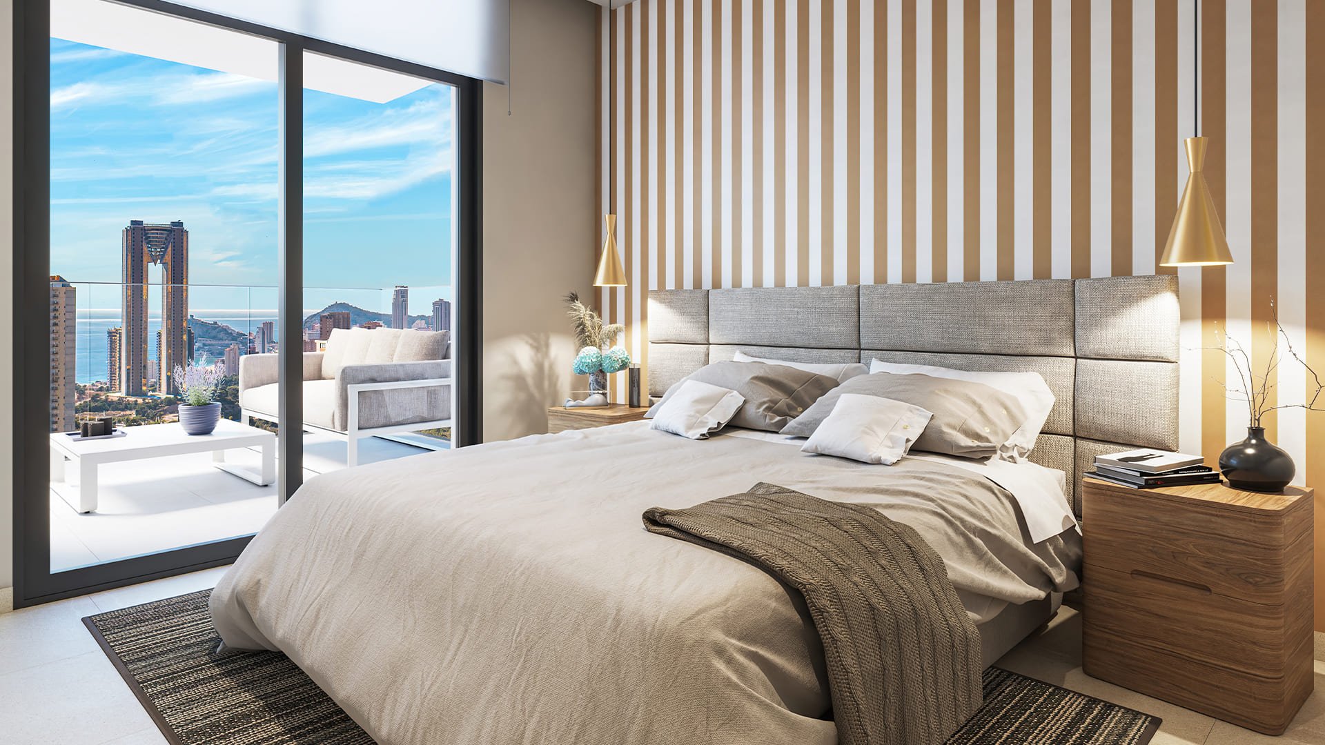 Appartamento a Benidorm, Alicante, Spagna 2 camere da letto, 94 mq. N° 163402