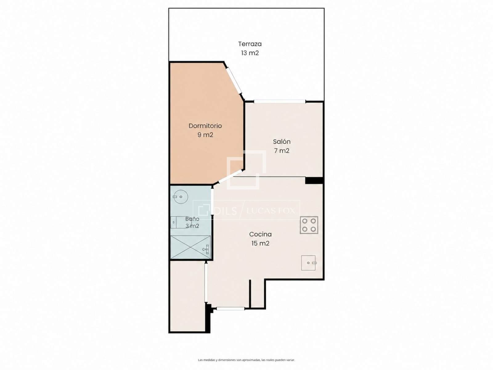 Apartament w Sitges, Barcelona, Hiszpania 1 sypialnia, 41 mkw. nr 167577