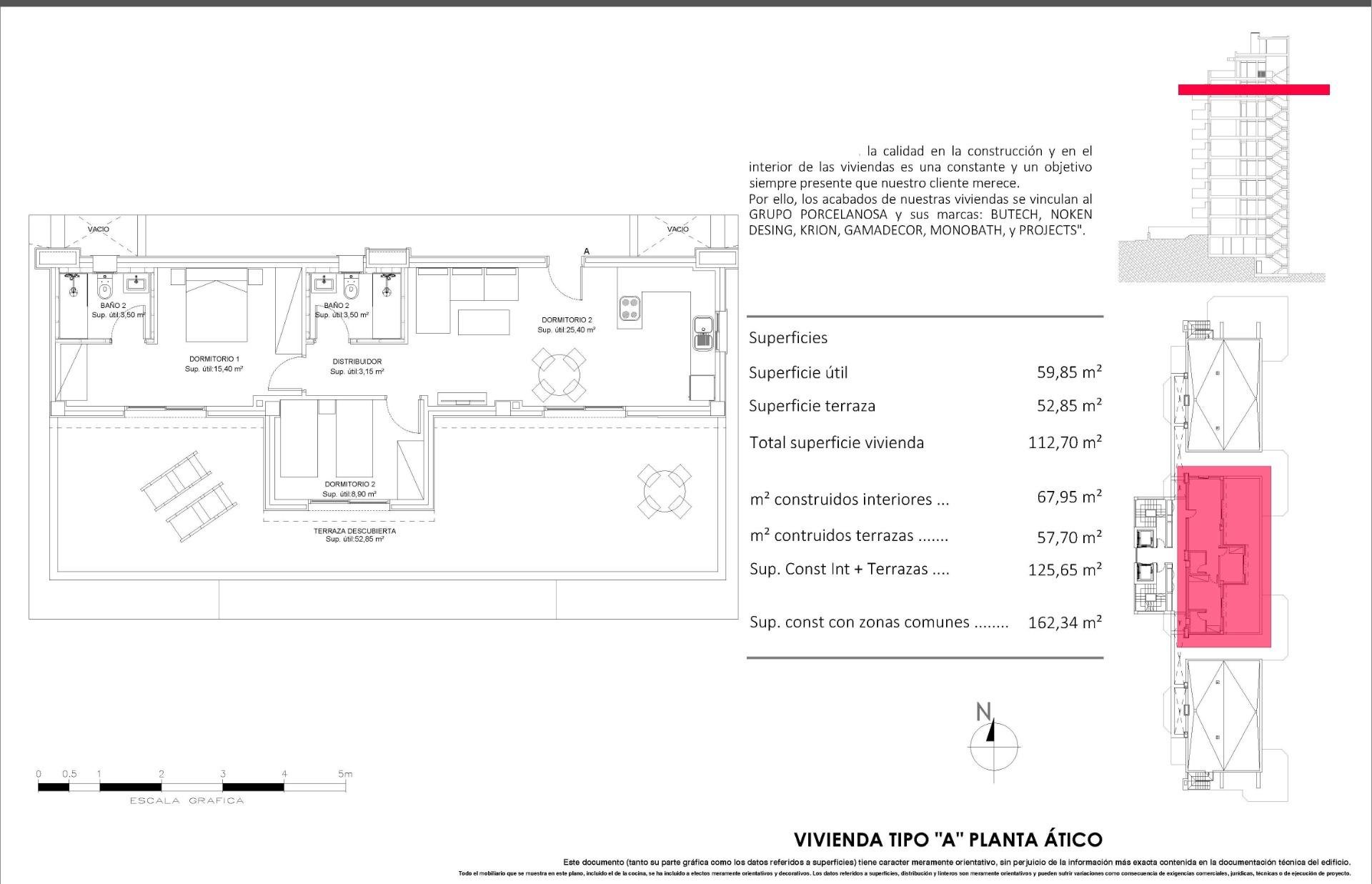 Apartamento en Benidorm, Alicante, España 2 dormitorios, 67 m2 No. 189572