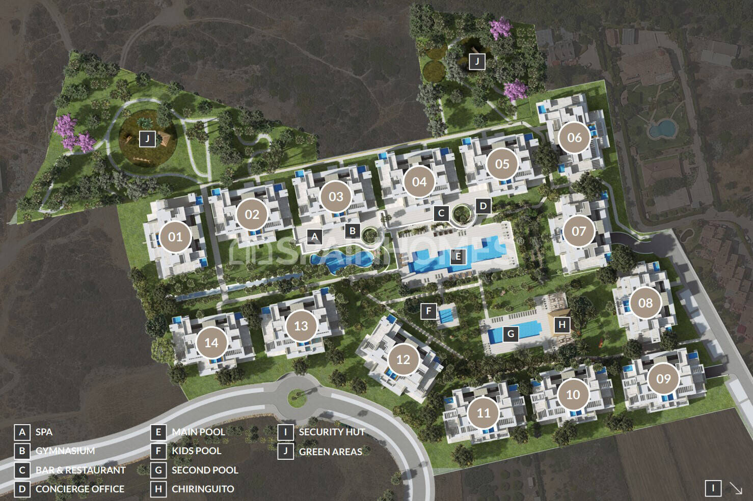 Attico a Estepona, Malaga, Spagna 3 camere da letto, 141 mq. N° 164967