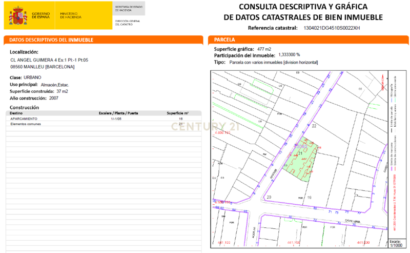 Autotallit Manlleu, Barcelona, Espanja 37 m2 No. 186588