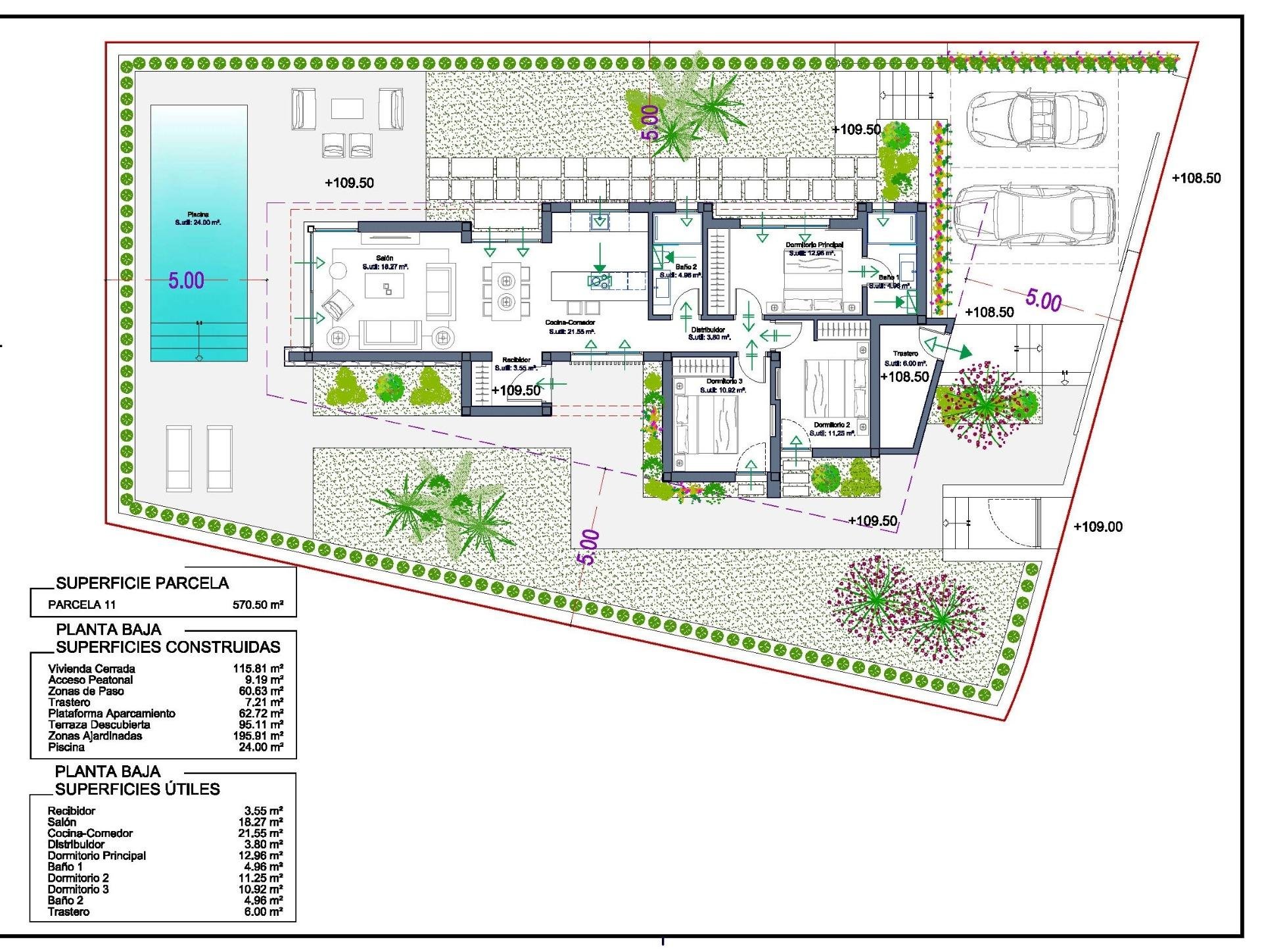 Villa in La Manga del Mar Menor, Murcia, Spain 3 bedrooms, 123 sq.m. No. 141988