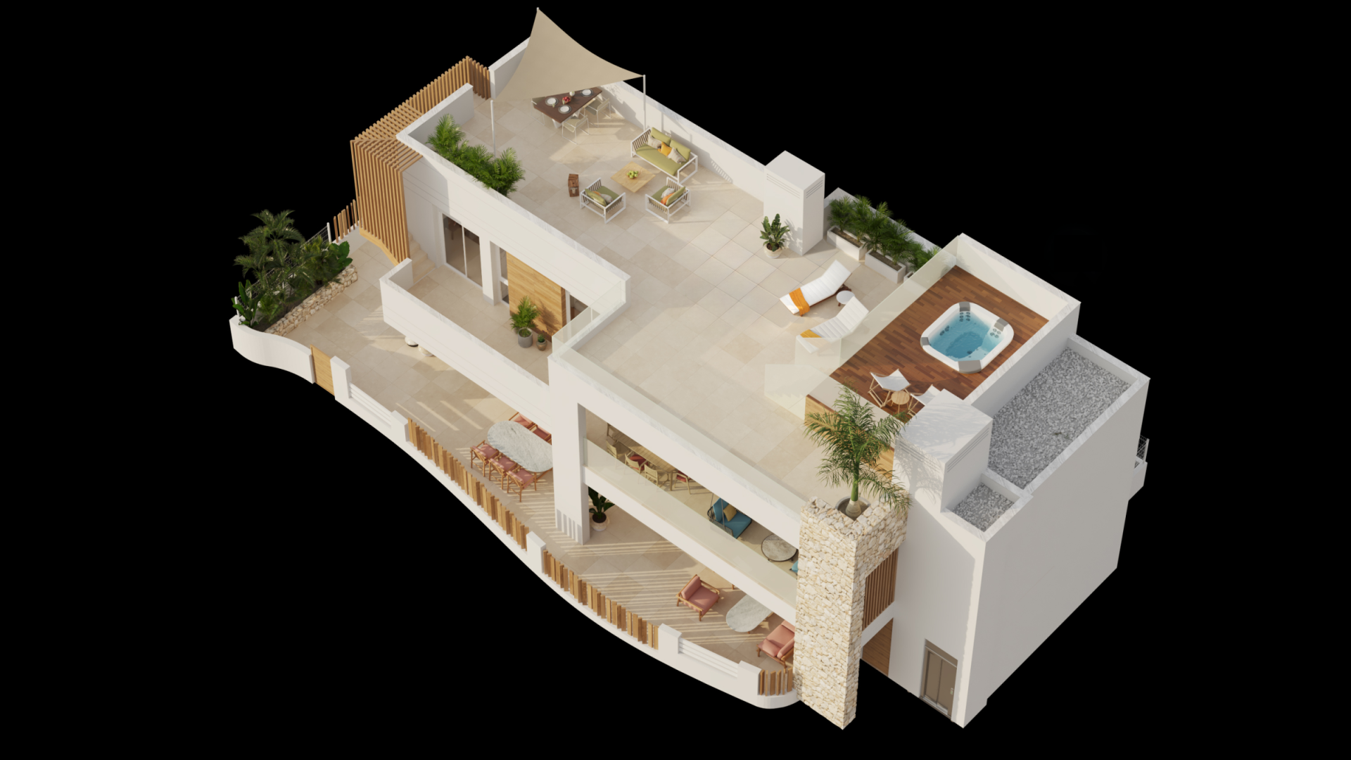 Bungalow i San Juan De Los Terreros, Almeria, Spanien 2 sovrum, 174 kvm. Nr. 190316
