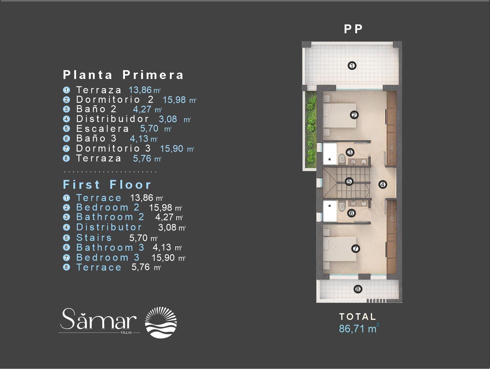 Villa i Alicante, Spanien 3 sovrum, 154 kvm. Nr. 149391