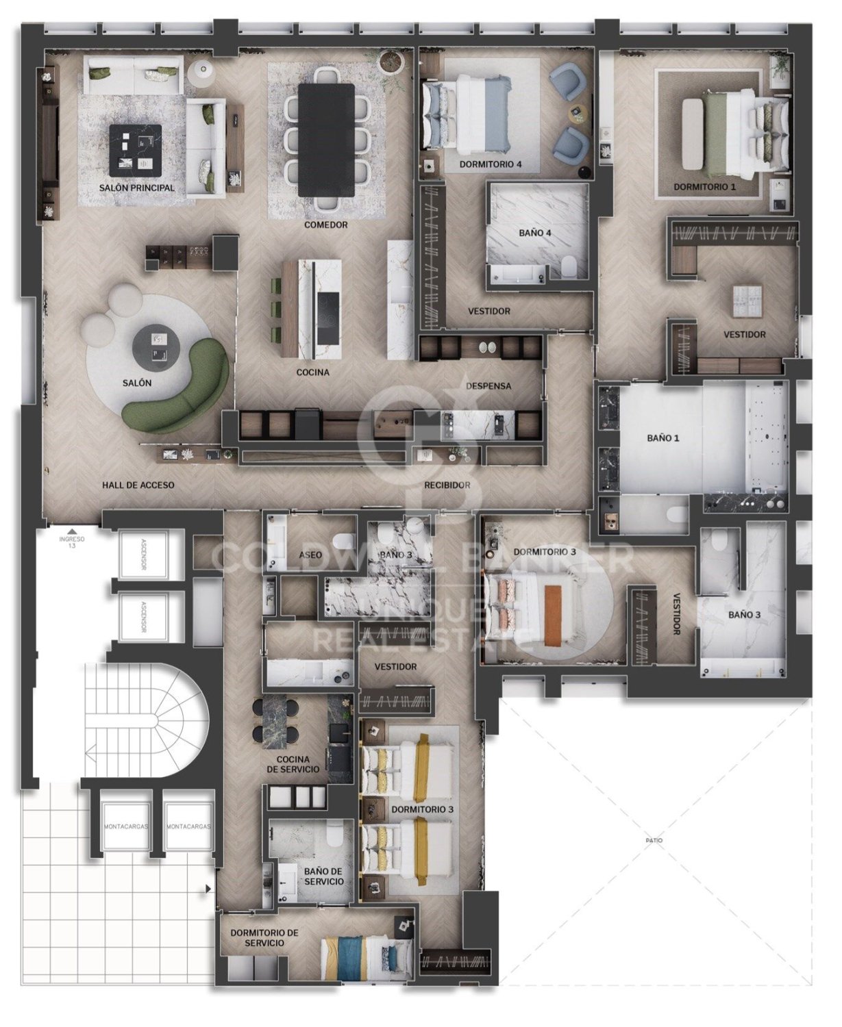 Apartment à Madrid, Espagne 5 chambres, 339 m2 No. 178695