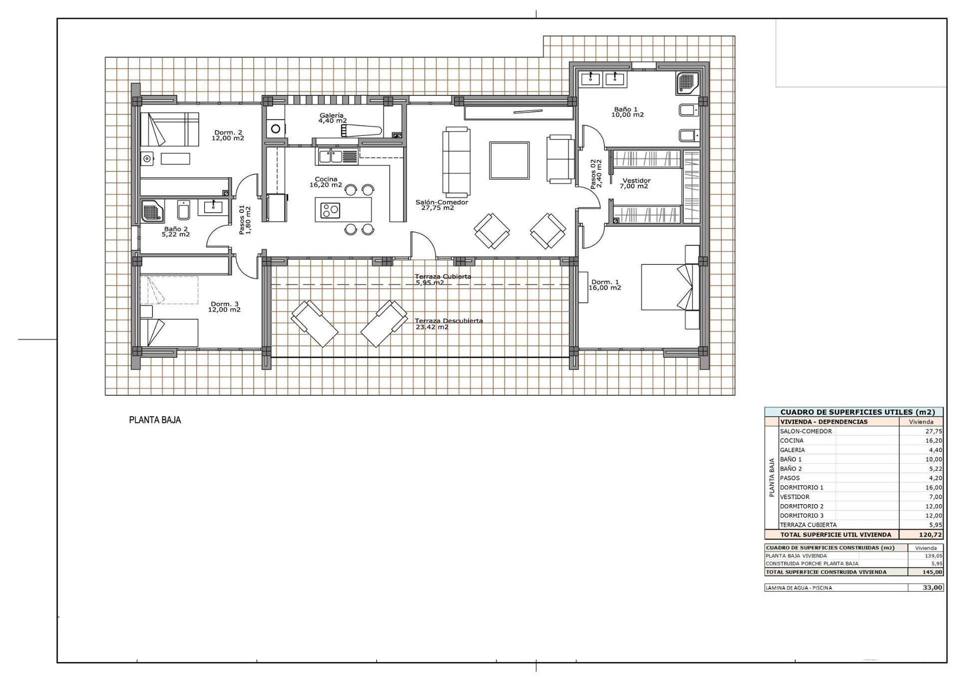 Villa en Pinoso, Alicante, España 3 dormitorios, 145 m2 No. 142338