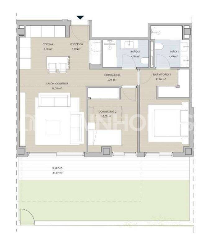 Dzīvoklis Torremolinos, Malaga, Spānijā 2 istabas, 68 m2 Nr. 196481