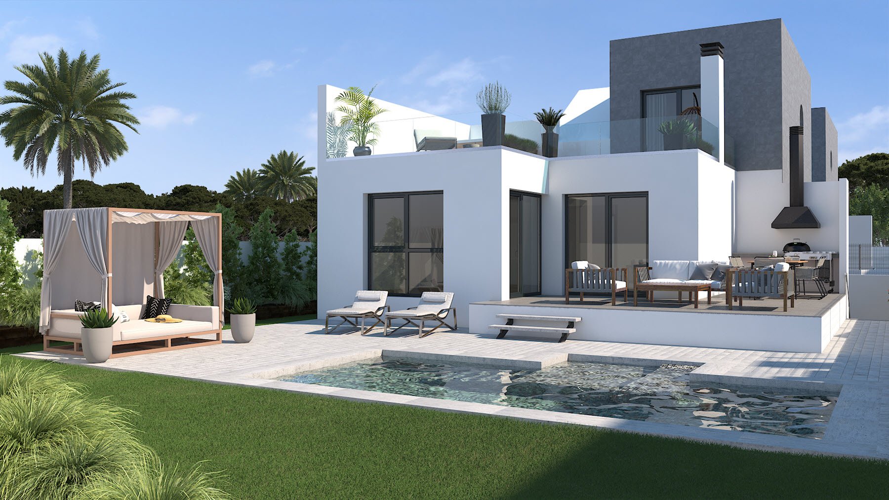 Villa i San Juan, Alicante, Spanien 3 sovrum, 243 kvm. Nr. 179487
